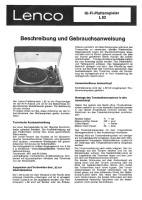 Lenco L82 - Owners Manual-de 